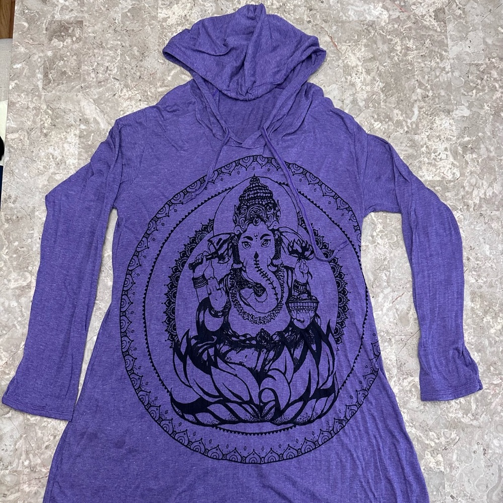 Women’s Ganesh Inspired Purple Hoodie